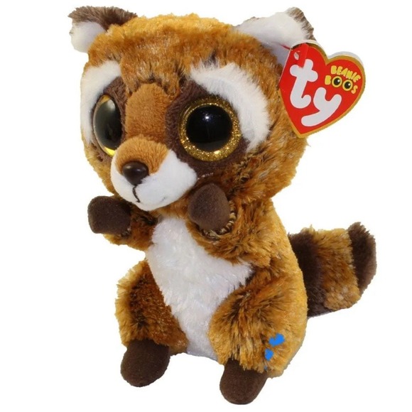 Ty Beanie Boos RUSTY the Raccoon‎ 6 In NEW MWMT Retired - Picture 1 of 8